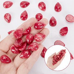30 cabochon de jade naturel teinté&nbsp;G-AR0005-18
