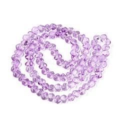 Peinture de cuisson perles de verre transparentes brins&nbsp;LS-GLAA-Q109-01A-03