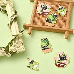 15pcs 3 styles de pendentifs en émail en alliage&nbsp;ENAM-CJ0004-18