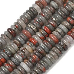 Natürliche afrikanische Heliotrop Perlen Stränge&nbsp;G-G329-A02-3x8mm