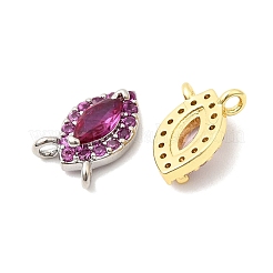 Messing Micro Pave Zirkonia Pferdeauge Charms&nbsp;KK-F929-05