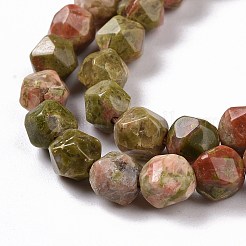 Natur Unakit Perlen Stränge&nbsp;G-G990-B02