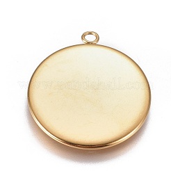 Pendentifs cabochons en acier inoxydable 304 avec placage ionique (IP)&nbsp;X-STAS-G127-13-25mm-G