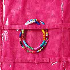 Non-Woven-Stoffe Schmuck hängende Display-Taschen&nbsp;AJEW-C013-01B