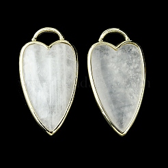 Pendenti in pietra di luna bianca naturale&nbsp;G-O204-02J