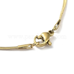 Collane a catena piatta in acciaio inossidabile 304 per donna&nbsp;NJEW-D058-03G