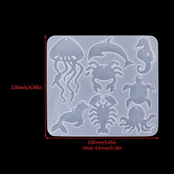 DIY-Anhängerformen aus lebensmittelechtem Silikon in Silhouettenform&nbsp;PW-WG71054-03