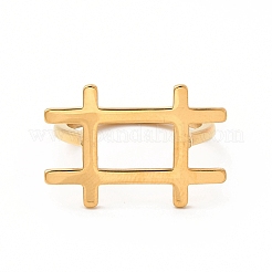 Anillos de acero inoxidable 304 con revestimiento iónico (IP) para hombres y mujeres.&nbsp;RJEW-C049-23A-G