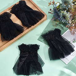 Ärmel aus Nylonspitze mit Schleife&nbsp;DIY-WH0888-538B