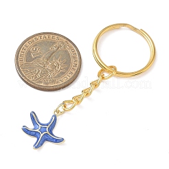 Llaveros de estrella de mar de latón esmaltado&nbsp;KEYC-JKC01381