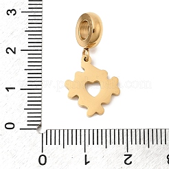 304 Edelstahl bunte Emaille europäischen Anhänger Charms&nbsp;STAS-D153-01A-G