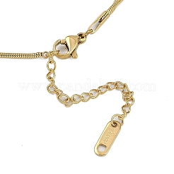 Collane a catena a serpente in acciaio inossidabile 304 con placcatura ionica (ip)&nbsp;NJEW-D080-05G