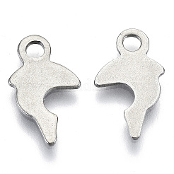 Anlaufgeschützte Charms aus Edelstahl 201&nbsp;STAS-R116-074