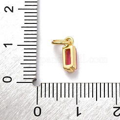 Charms in ottone zirconi a pavé di ottone&nbsp;KK-F894-13G