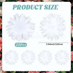 20 Stück Blumen-Polyester-Ornament-Zubehör&nbsp;DIY-GF0013-29C