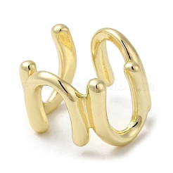 Offene Manschettenringe aus Messing&nbsp;RJEW-Q778-10G