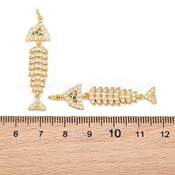 Pendentifs avec zircon cubiques à micro-pavés en laiton&nbsp;CU-CBAB3AD-08G-01