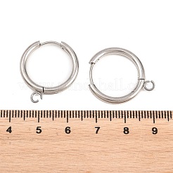 Componenti per orecchini a cerchio in acciaio inossidabile 316&nbsp;LS-EJEW-B158-01E-P
