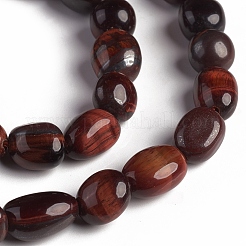 Rosso naturale occhio di tigre fili di perline&nbsp;G-D0002-D73