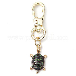 3 pendentif décoratif en alliage émaillé en forme de tortue&nbsp;KEYC-JKC00938