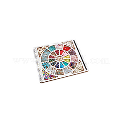 Plateaux d'assemblage de perles en bois&nbsp;WOOD-WH0042-26D