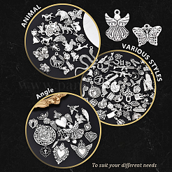 100 pièces 100 styles breloques en alliage de style tibétain&nbsp;TIBEP-YW0002-01
