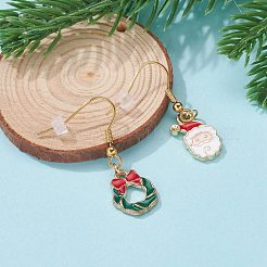 Boucles d'oreilles en alliage émaillé&nbsp;EJEW-JE04523