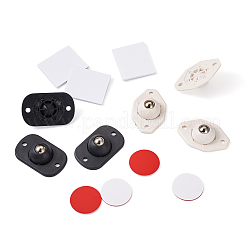 2 Sätze 2 Farben Kunststoff & 304 Edelstahl Universalräder 360° Rotation Riemenscheibe Kugel&nbsp;AJEW-SW0001-04