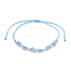 3 verstellbare Armbänder aus Saatglasperlen&nbsp;BJEW-MZ00233