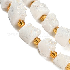 Galvani natürliche druzy Achat Perlen Stränge&nbsp;G-G289-01E
