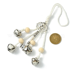 Decoraciones colgantes de hierro campana&nbsp;HJEW-JM02171-02