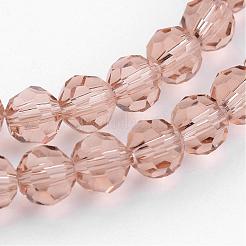 Chapelets de perles en verre transparent&nbsp;GLAA-G013-4mm-90