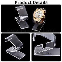 Présentoirs de montres en acrylique en forme de C&nbsp;BDIS-CN0001-01