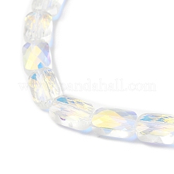 Transparentes perles de verre de galvanoplastie brins&nbsp;EGLA-I017-03-AB05