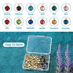 Kit de recherche de fabrication de bijoux de pierre de naissance bricolage&nbsp;FIND-TA0002-12