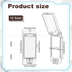 15 sachet de protection de sécurité pour interrupteur en plastique&nbsp;AJEW-DL0001-33