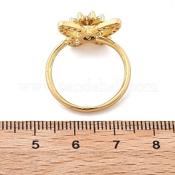 Drehbare Fingerringe für Damen&nbsp;RJEW-B115-01G-01