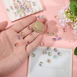 100 Stück Harz Cabochons&nbsp;MRMJ-CA0001-58
