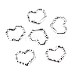 6 anillo de resorte de aleación con forma de corazón&nbsp;FIND-TA0011-14B
