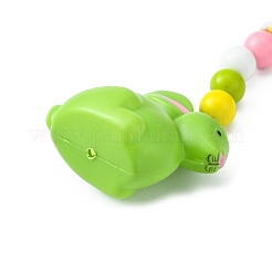 Décorations pendentif lapin en plastique thème pâques&nbsp;HJEW-TAC0013-16B