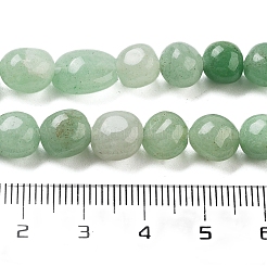 Natürlichen grünen Aventurin Perlen Stränge&nbsp;G-D081-A12-01