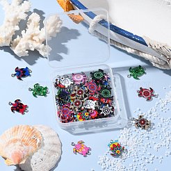 60pcs 15 Arten Legierungs-Emaille-Verbindungsstückcharme&nbsp;ENAM-CJ0004-88