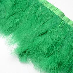 Moda piuma accessori panno filo costume, verde, 120~190x28~56mm, circa 2 m / borsa