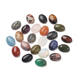 Cabujones de piedras preciosas mixtas naturales & sintéticas, medio ovalada, 18x13x6mm
