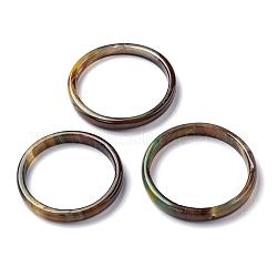 Telai di perline naturali di agata, tinti e riscaldato, anello, 53~56x5~7.5mm, Foro: 1.5 mm