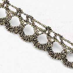 (venta de existencias navideñas) hilos de hilo de nailon para adornos de encaje para fabricación de joyas, negro, 3/8 pulgada (10 mm), 100yards / rodillo (91.44 m / rollo)