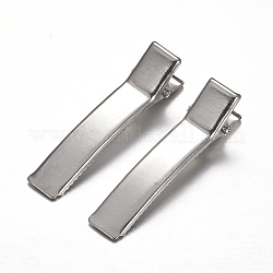 Accessori di clip alligatore per capelli di ferro, platino, 49x10mm