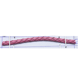 Geflochtenen Lederband, gefärbt, neon rosa , 3 mm, 100 Yards / Bündel (300 Fuß / Bündel)