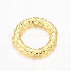 Rack Plating Brass Linking Rings, Lead Free & Nickel Free & Cadmium Free, Golden, 10x1.5mm, Hole: 6mm