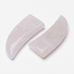 Natural White Jade Display Decoration, Scabbard/Tusk Shapes, 38~40x17x6~7mm